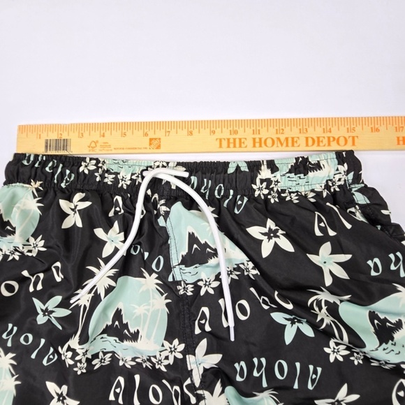 KaiAloha Supply Hawaii Swim Trunks Shorts Bottoms Size M 4” Inseam -Brief Lined - Picture 7 of 8